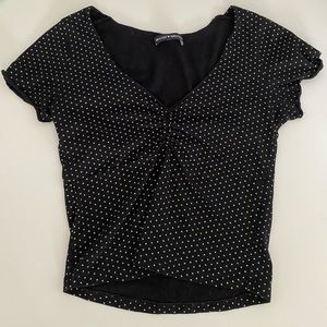 Brandy Melville Polka dot Gina top